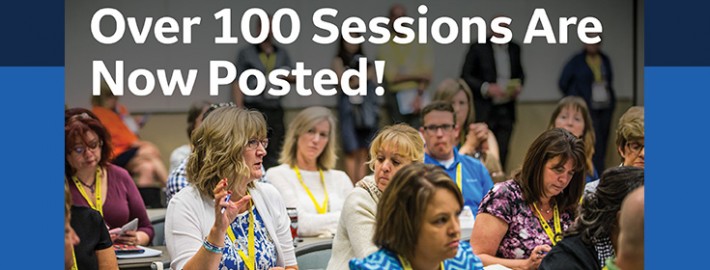 Over 100 Sessions Are Now Posted!