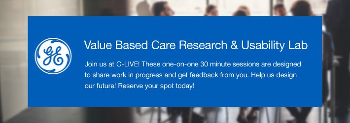 Come join us in the Value Based Care Research & Usability Lab at C-LIVE!