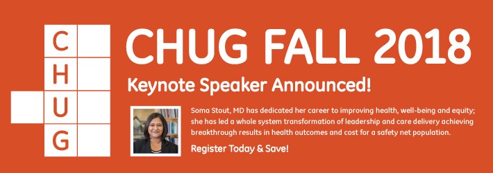 CHUG Fall 2018 Keynote Speaker Announced